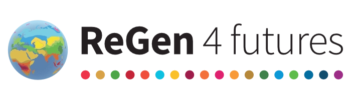 Colored ReGen4futures logo with black lettering